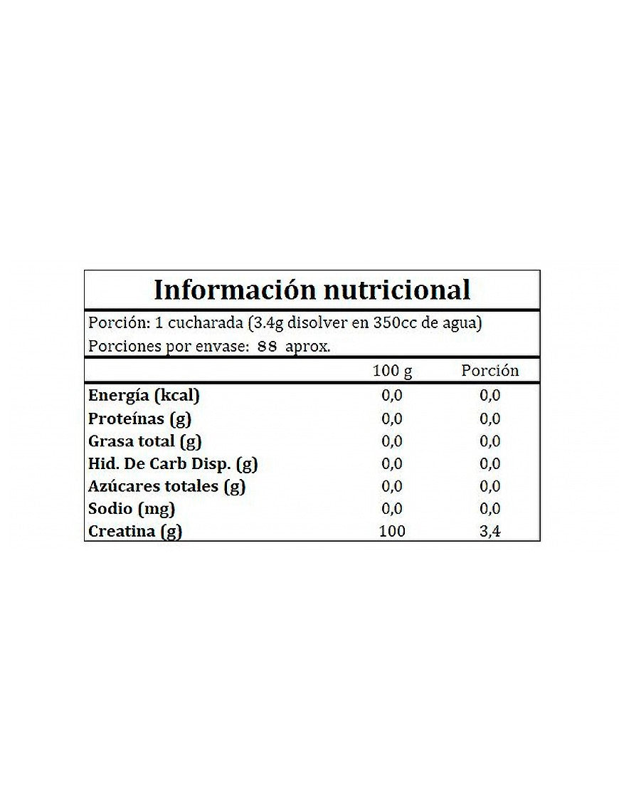 CREATINA MONOHIDRATO 300 GR  "BIOTECH"