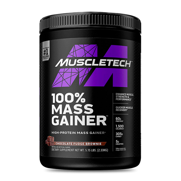 100% MASS GAINER (MUSCLETECH) 5.15 LBS