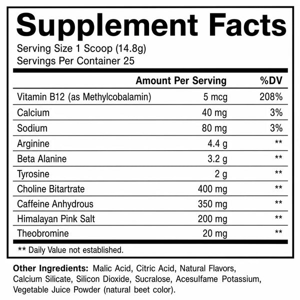 CBUM ESSENTIAL CHARGED PRE-ENTRENO