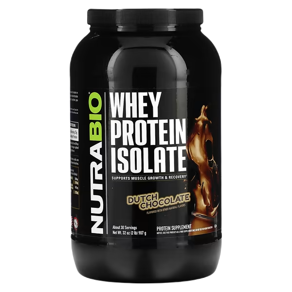 WHEY PROTEIN ISOLATE NUTRABIO (2 LB)