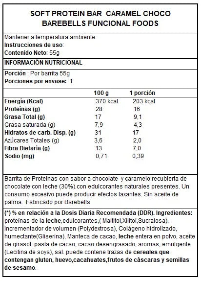 PROTEIN BAR 55 GR "BAREBELLS"