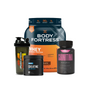 PROTEINA 100% ISOLATE PROTEIN BODY FORTRESS (680 GR) + CREATINA 100% MONOHIDRATO 300 GR "PRIMETECH" + CARNITINA 60 CAPS + SHAKER DE REGALO