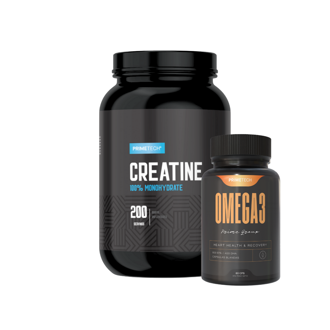 CREATINA MONOHIDRATO 1 KG "PRIMETECH" + VITAMINA PRIMETECH