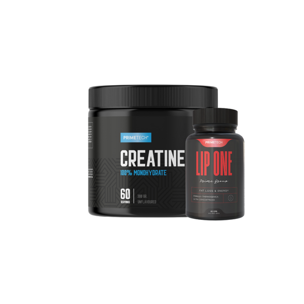 CREATINA MONOHIDRATO 300 GR "PRIMETECH" + LIP ONE 60 CAPS "PRIMETECH"