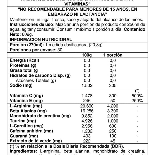 TOTAL WAR PRE ENTRENO 30 SERVS "REDCON1"
