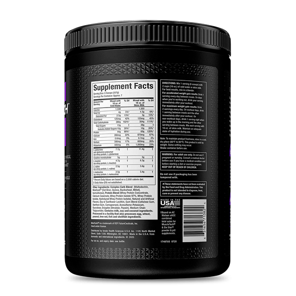 100% MASS GAINER (MUSCLETECH) 5.15 LBS