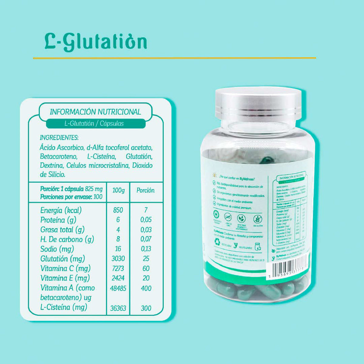 BY WELLNESS "L-GLUTATION"