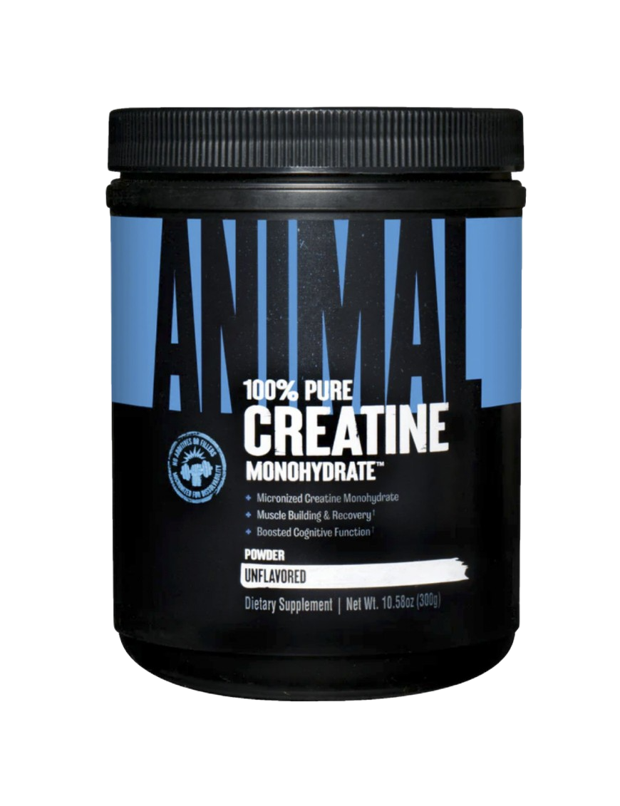 CREATINA MONOHIDRATO MICRONIZADA 300 GR "ANIMAL"