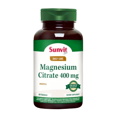 SUNVIT MAGNESIO CITRATO 400MG 60 TABS