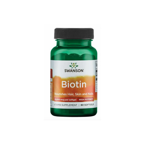 BIOTINA 10.000 MCG 60 SOFTGEL "SWANSON"